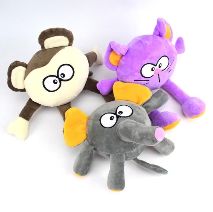 New grinding-resistant sound pet plush toy manufacturers wholesale big face animal dog toys Application Scenario