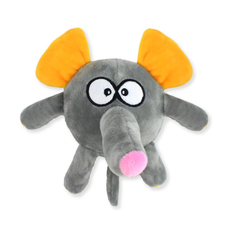 New grinding-resistant sound pet plush toy manufacturers wholesale big face animal dog toys undefined