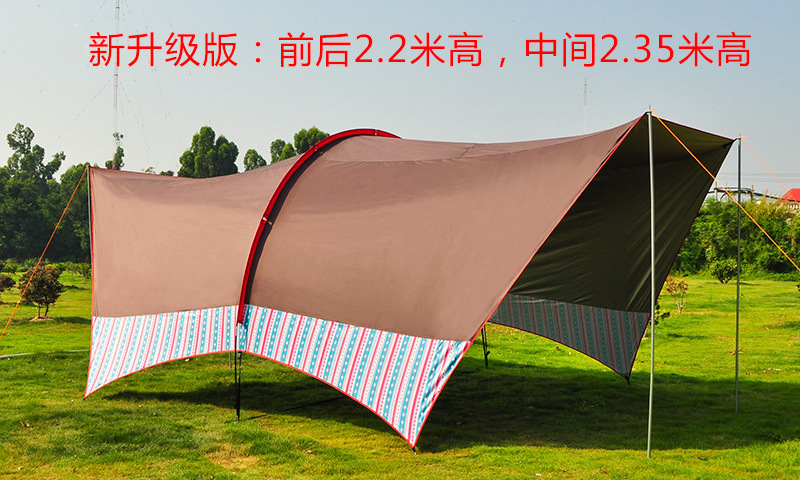 Outdoor super-large canopy tent, sunshade canopy, super-large camping tent, outdoor camping supplies and equipment detail image 4