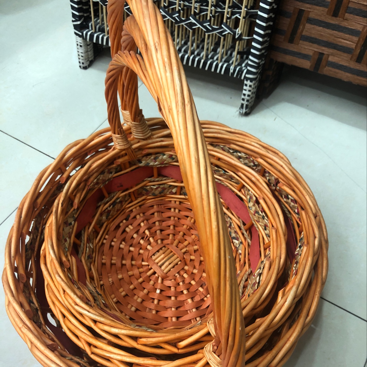 Bamboo Woven Basket details Picture