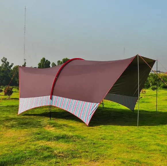 Outdoor super-large canopy tent, sunshade canopy, super-large camping tent, outdoor camping supplies and equipment detail image 1