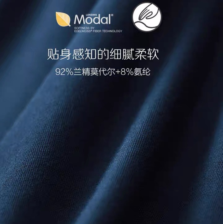 Detail of Men's Modal Ice Silk Boxer Shorts