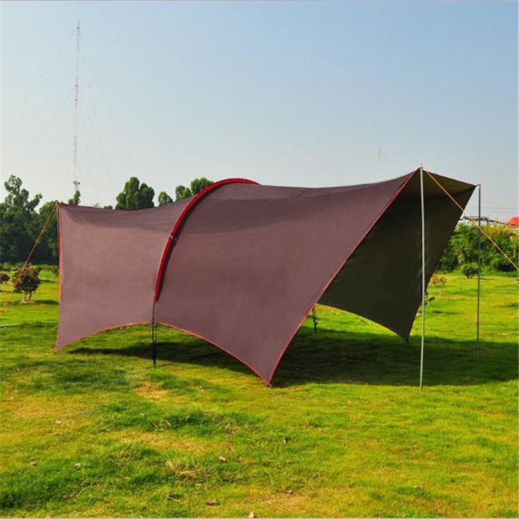 户外超大天幕帐篷遮阳棚超大野营帐篷户外露营野营用品装备
