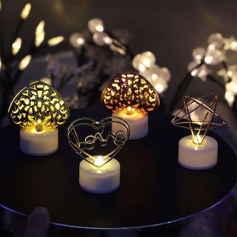 led new candle light love electronic wedding proposal small gift decoration scenery photo props Specification drawing