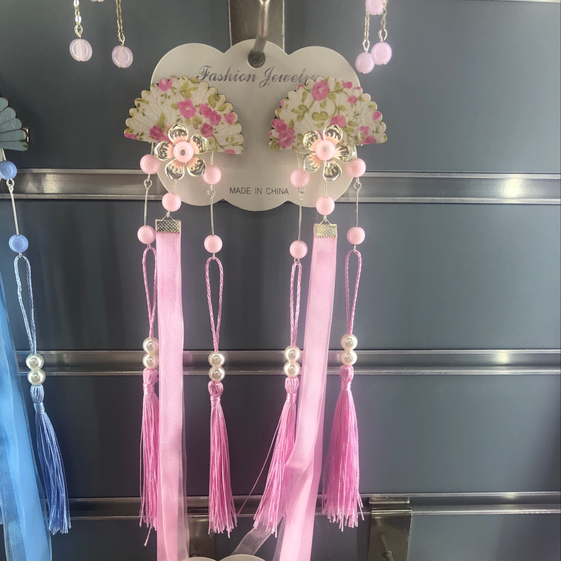 Pink pearl ancient-style headwear and Chinese-style accessories series products are fresh and cute headwear