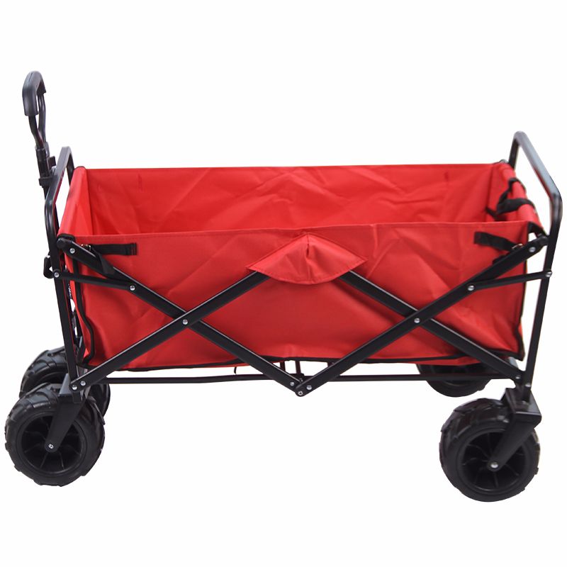 Beach portable cart, outdoor hand-pulled cart, and miscellaneous cart details Picture