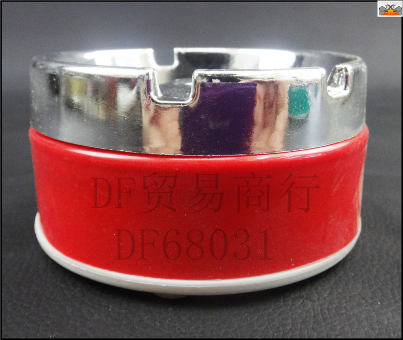 DF68031炫彩烟灰缸彩色烟灰缸塑料烟灰缸不锈钢烟灰缸密封式防风烟缸 客厅家用旋转加厚DF TRADING HOUSE详情图5