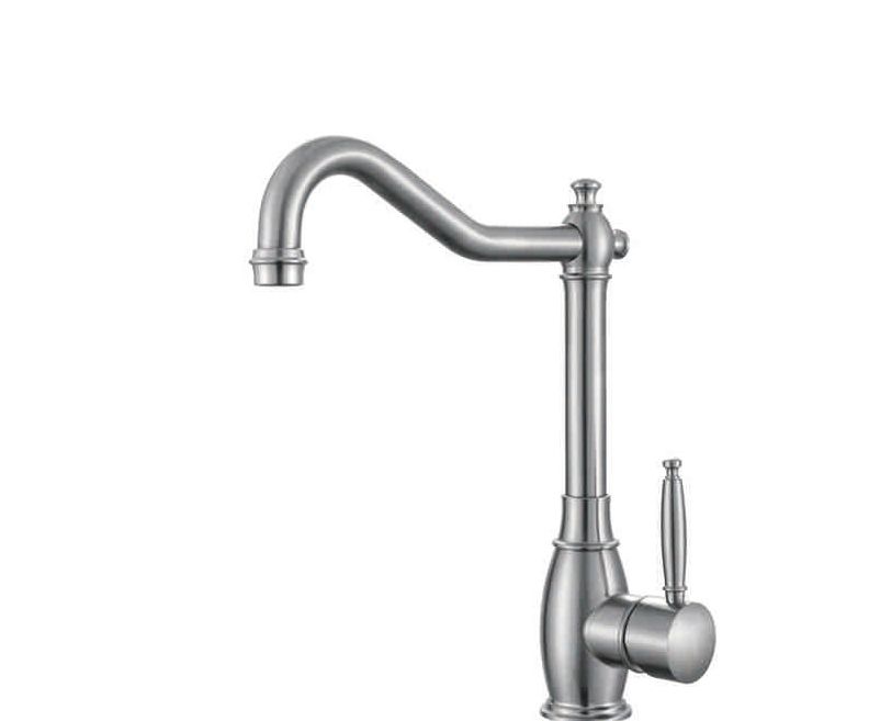 Yudi Pingping Iron Art 4023 Kitchen Faucet Set, cold and hot Household all-copper 304 Stainless Steel shelf, sink for washing vegetables, Single cold sink, kitchen shelf