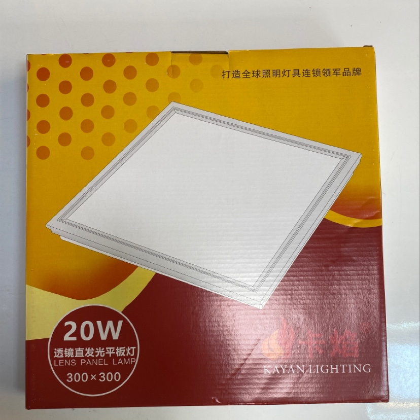 Lens direct-emitting flat panel lamp