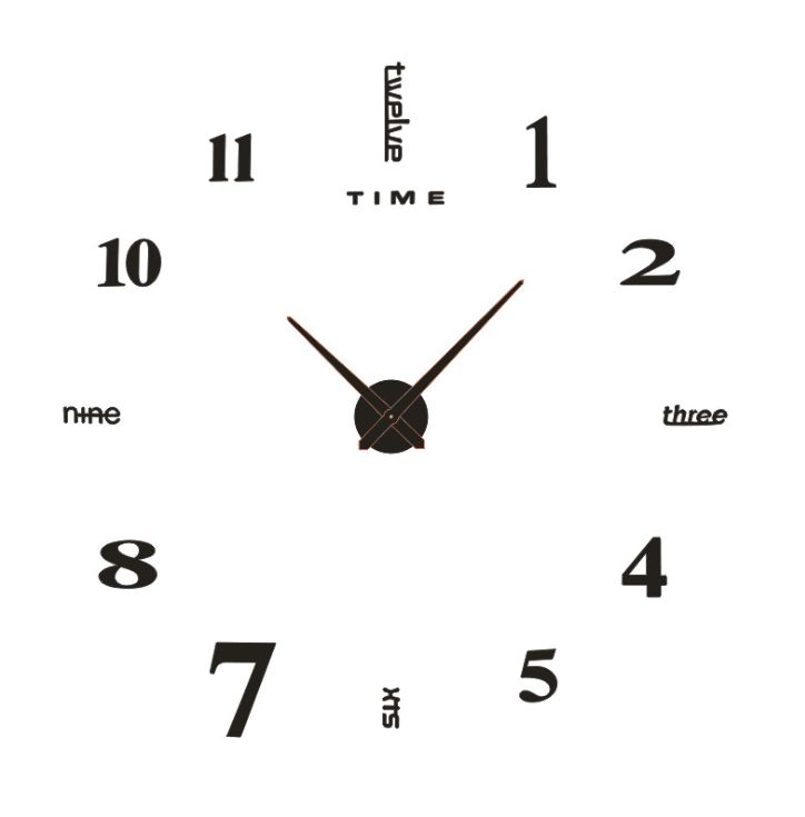 Yiwu good goods large DIY creative acrylic home new wall clock wall decoration ideas