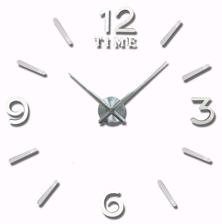 New 3D wall clock with a diameter of 80CM from Yiwu, DIY fun clock, creative wall sticker clock Specification image