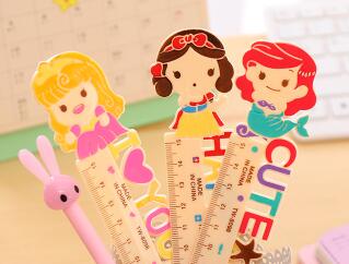 8098 Cute cartoon princess ruler children student ruler 15CM ruler thumbnail