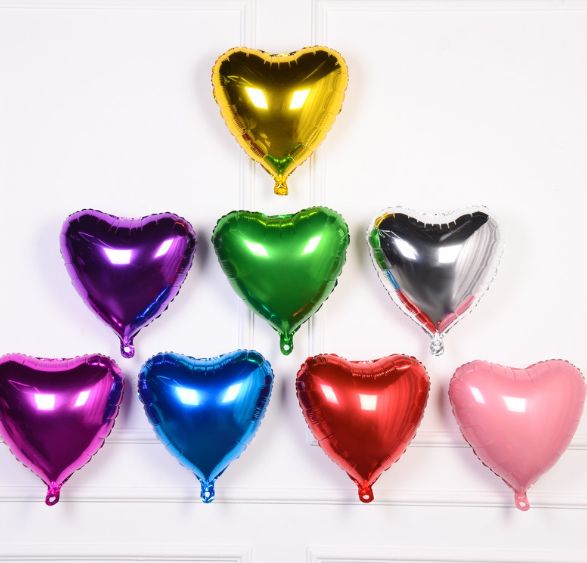 Heart heart Valentine's Day aluminum film balloon love party party decoration props square balloon wholesale thumbnail