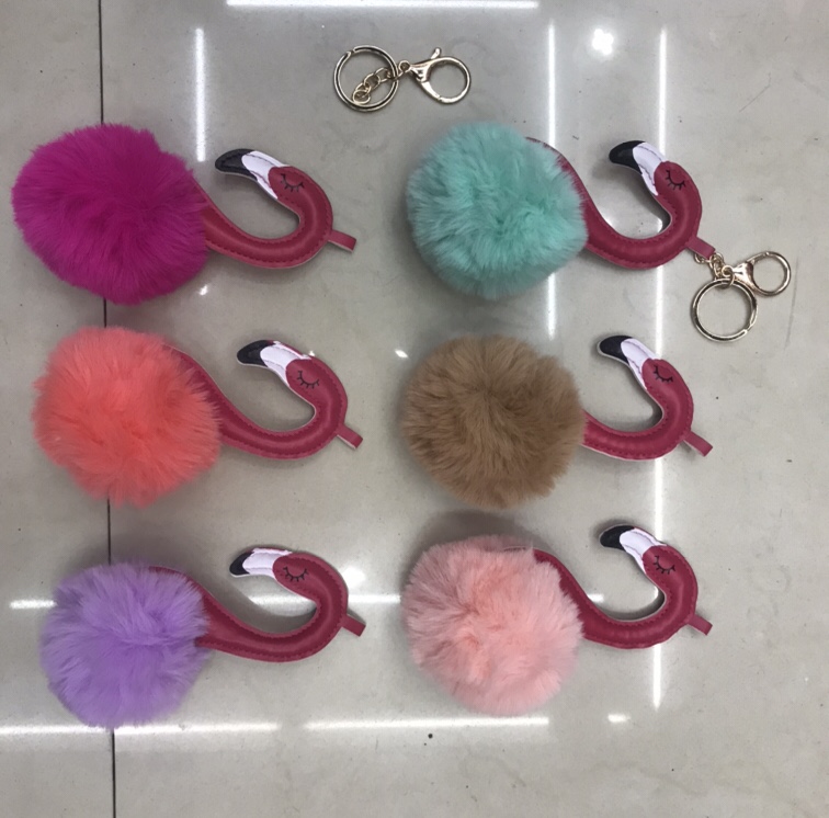 毛球挂件，可混色，混款产品图