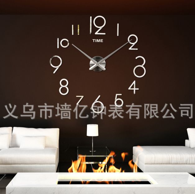 Yiwu good goods simple living room DIY wall clock wall clock 3D creative clock home decoration