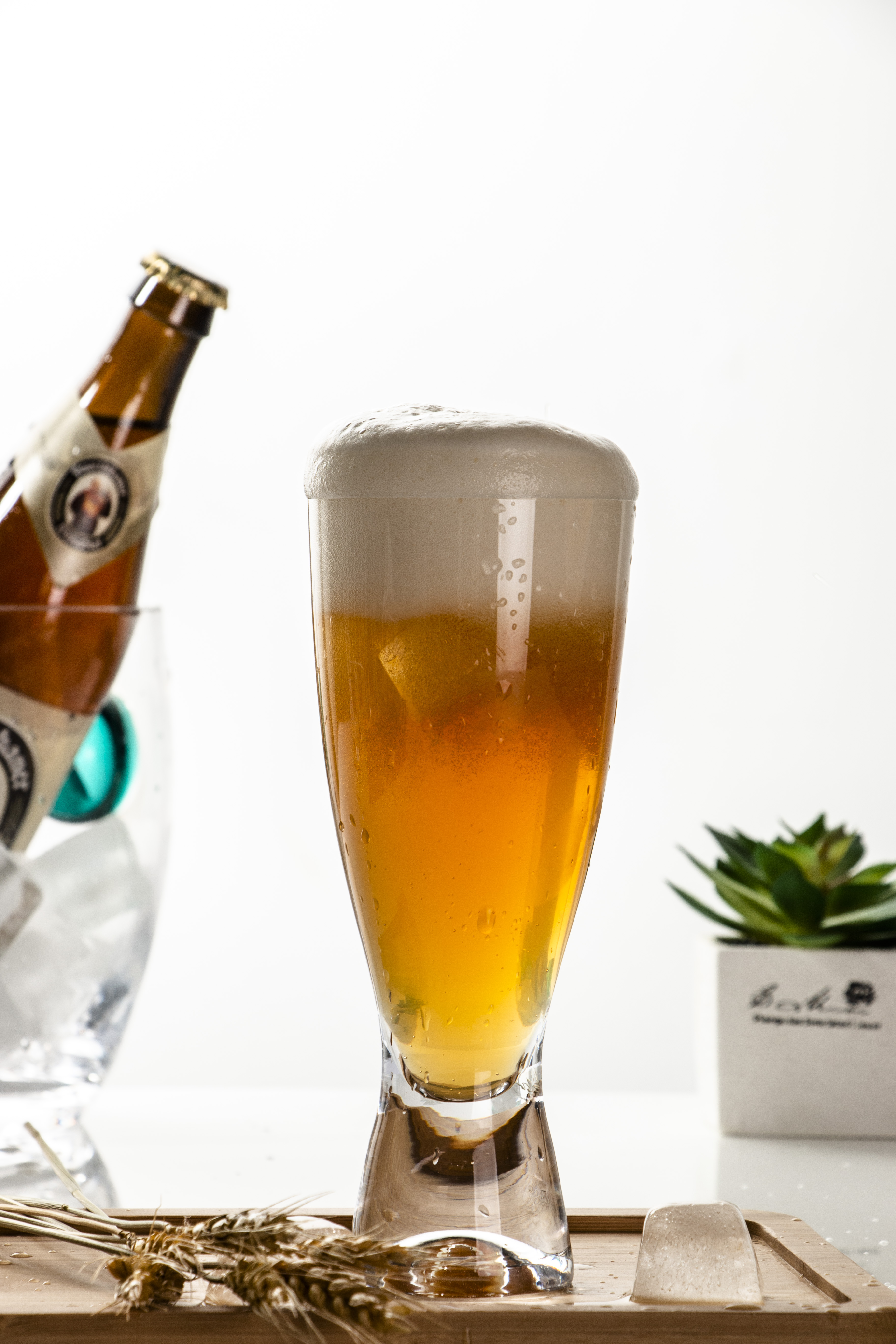 莱克斯(Crystalex)捷克进口无铅水晶啤酒杯森吧系列40427/350详情4