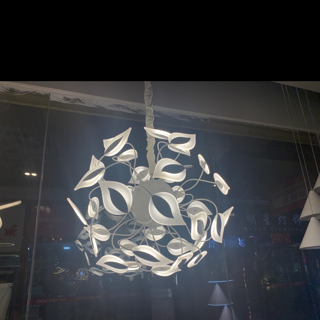树叶装饰灯家用装修设计LED直径60厘米价格面议图