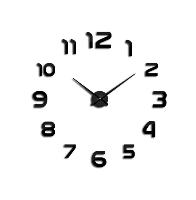 New 3D wall clock with a diameter of 80CM from Yiwu, DIY fun clock, creative wall sticker clock
