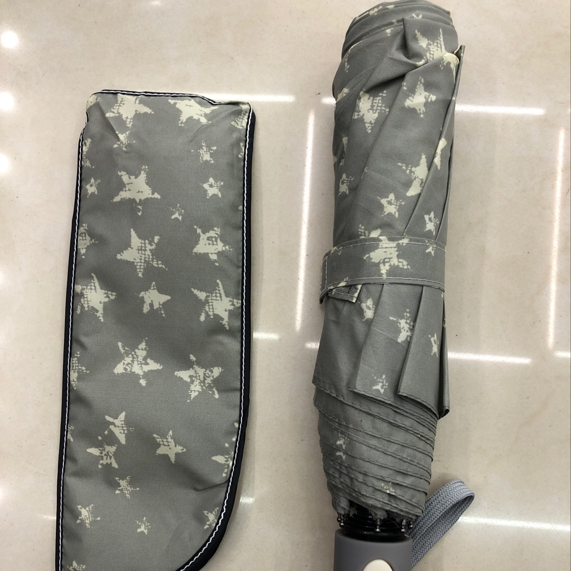 55公分半自动3折伞