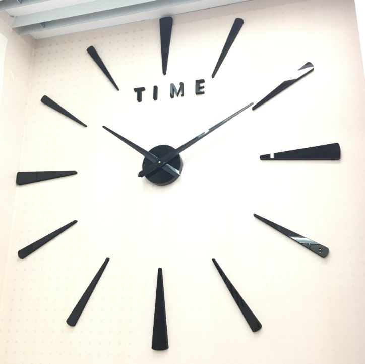 Yiwu quality creative wall clock diy Acrylic clock, European-style personalized large 3d wall sticker clock Specification image