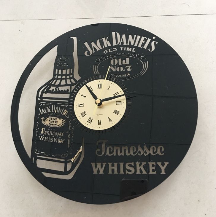 Yiwu good goods diy acrylic mirror paste vinyl record bar series personalized custom creative new wall clock thumbnail