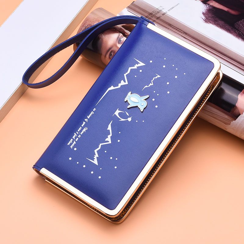New women's long wallet Korean version of jokingly simple multi-function wallet manufacturers direct sale thumbnail