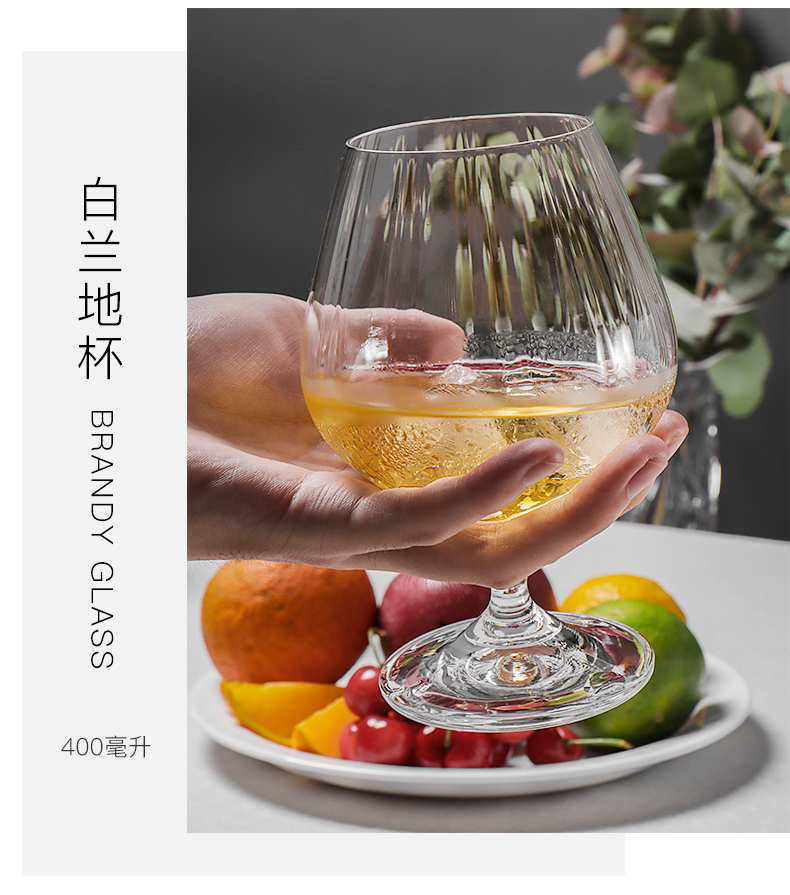 Bohemian imported red wine glasses, lead-free crystal goblets, home champagne glasses 40600/400/22 pic 11