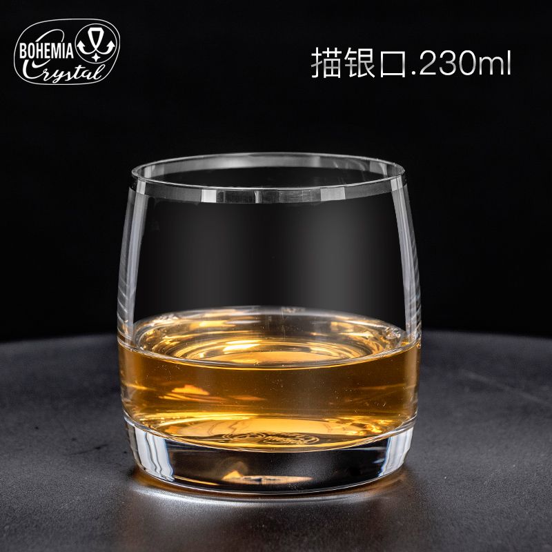 Engraved designs gold painted classical whiskycup威士忌杯刻花描金古典杯