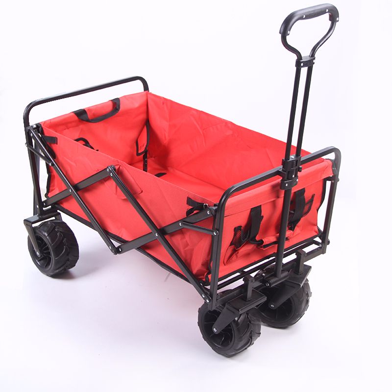 Beach portable cart, outdoor hand-pulled cart, and miscellaneous cart Application Scenario