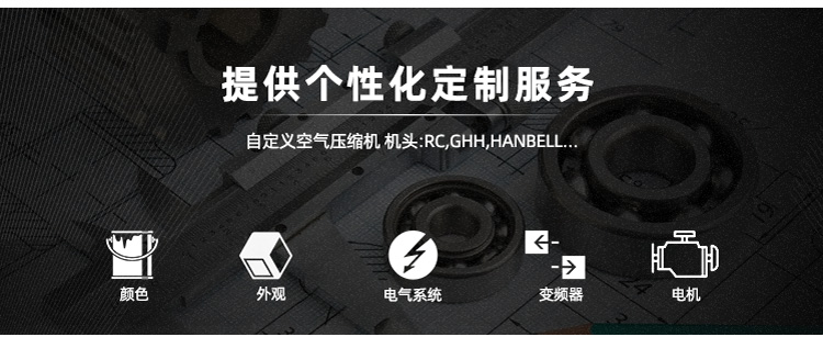 欧佩克静音空压机小型高压空气压缩机木工喷漆打气泵EX1500*2-60L详情图9