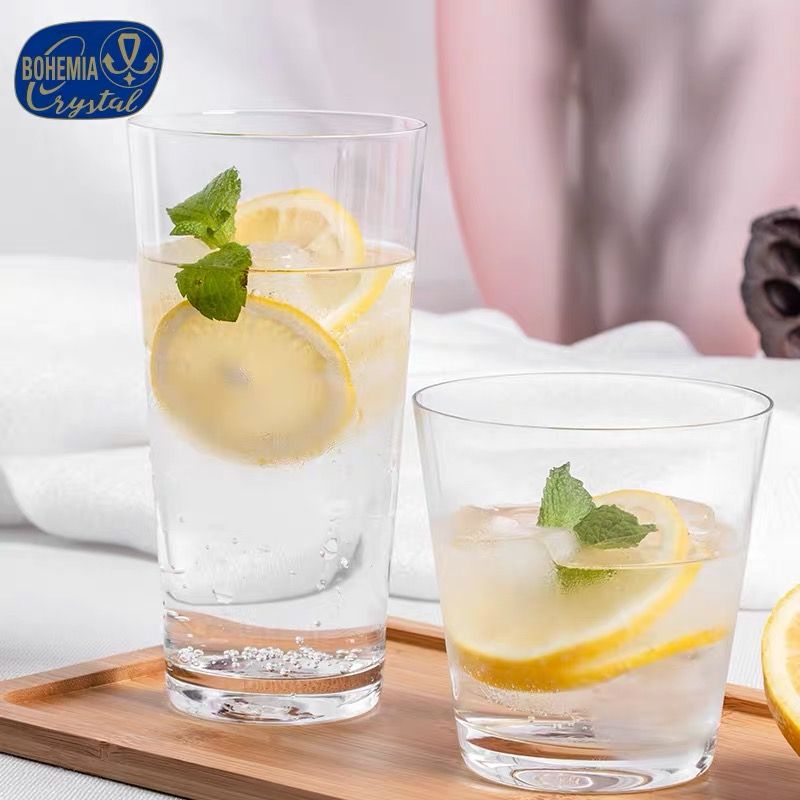 Czech imported lead-free crystal glass cups, water cups, Crytalex beverage cups, beer mugs 540, modern and simple household series
