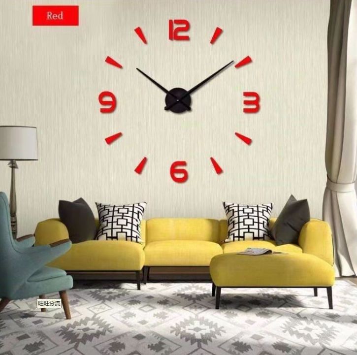 الساعة EVA Aklee Agrie هي غرفة الجلوس Diy الجدار المنقوش details Picture