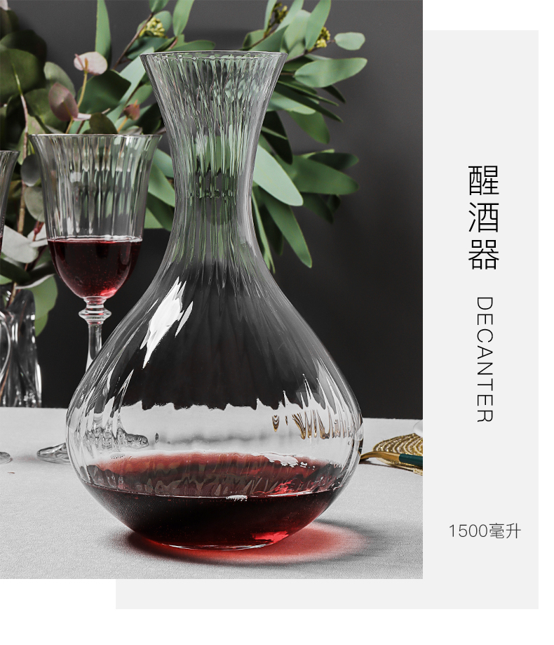 Bohemian imported Czech lead-free crystal decanter Waterfall Series 1500ML pic 13