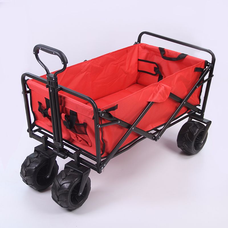 Beach portable cart, outdoor hand-pulled cart, and miscellaneous cart