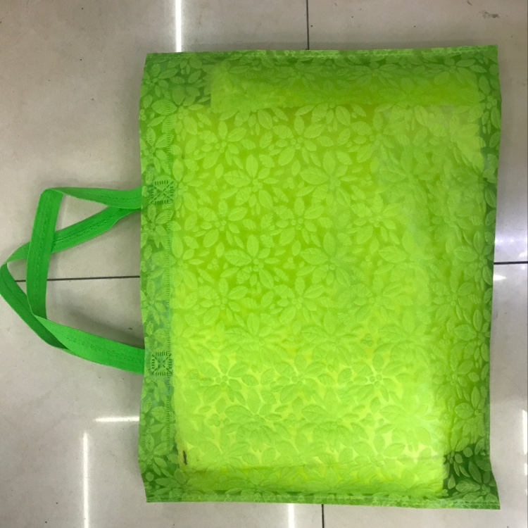 Embossed non-woven fabric bag