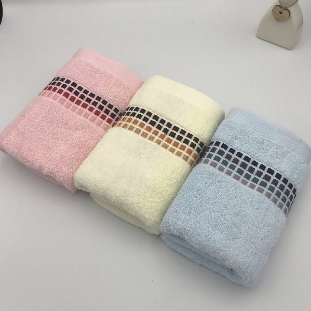 Shimei towel, 100% pure cotton towel for adults, strong water absorption for washing face, household adult bath towel for both men and women