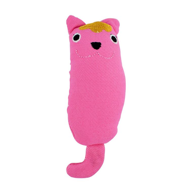 Manufacturers wholesale export pet cat toys pure cotton cloth grinding teeth wear-resistant cute containing catnip catgrass Item Picture