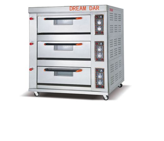Three layers and six plates of gas oven baking oven gas oven bread pizza cake