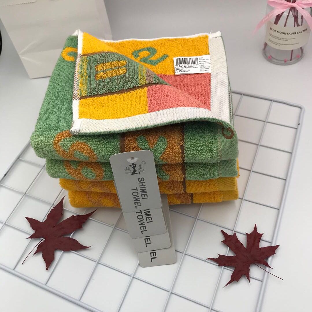 施美毛巾 纯棉毛巾 数字条纹毛巾施美毛巾成人100%纯棉1详情1