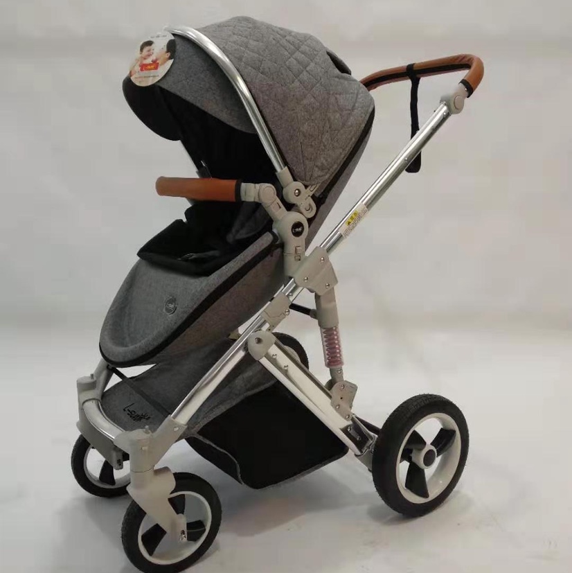 High-view baby stroller