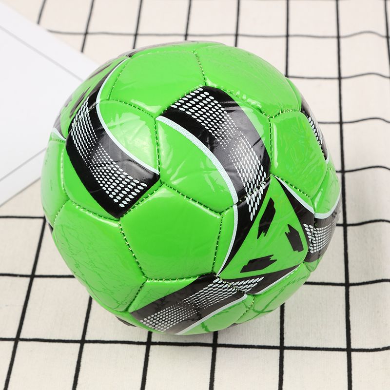 Hot style children's football custom no. 2 black and white football with classic PVC machine sewing football primary and secondary school students training details Picture