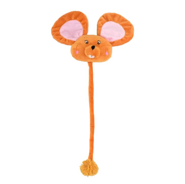 New hot pet cat toys including catnip cartoon mouse rabbit tease cat long rope toy manufacturers wholesale Item Picture