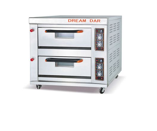 Two floors and four plates of gas-fired pizza oven bread pizza cake