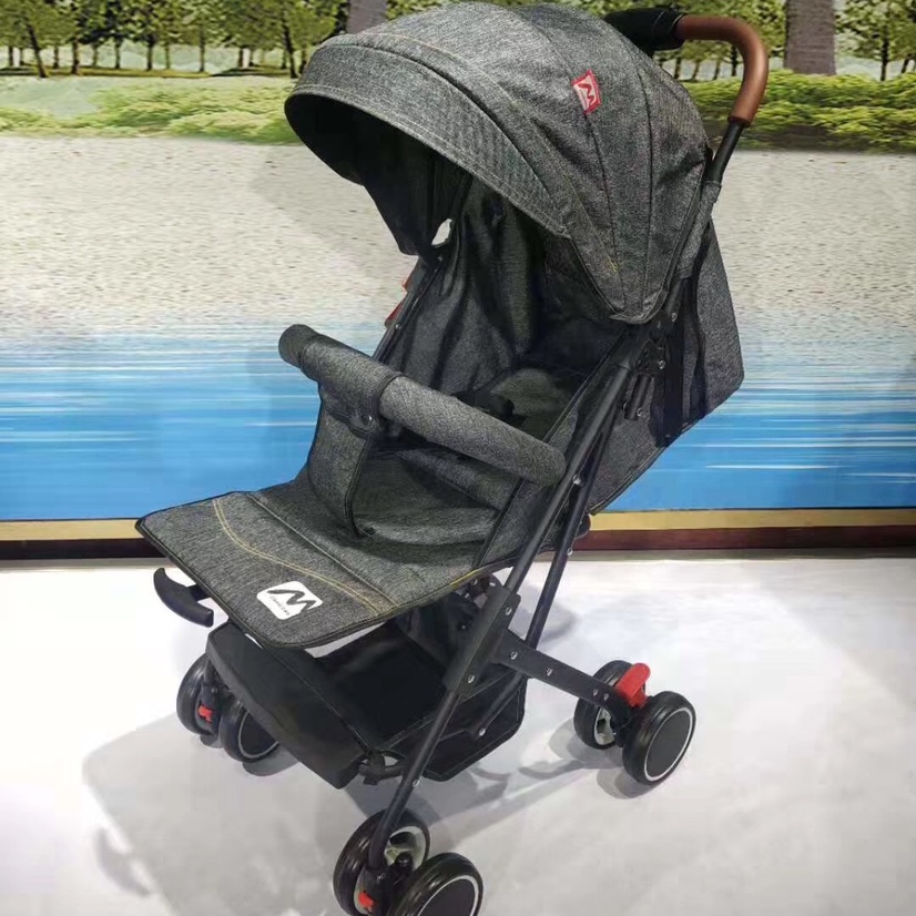 Lightweight Baby Stroller A Collection Linen Material Breathable And Environmentally Friendly details Picture