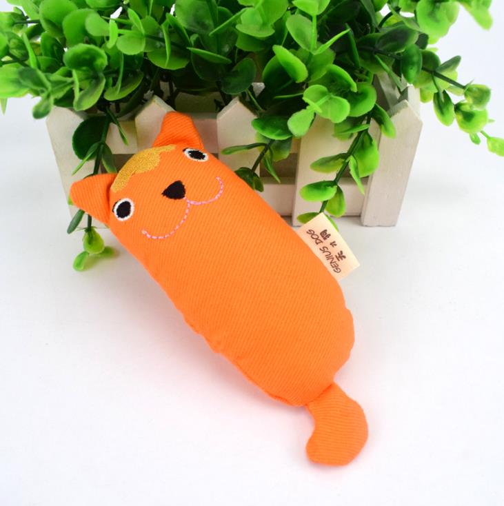 Manufacturers wholesale export pet cat toys pure cotton cloth grinding teeth wear-resistant cute containing catnip catgrass details Picture