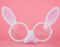 兔子派对眼镜粉色白兔面具眼镜复活节派对搞怪眼镜聚会图