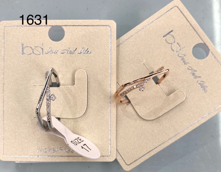 铜镶锆石戒指韩版女戒东大门1631D