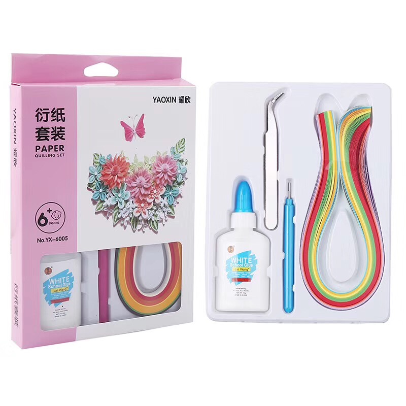 Yarn-paper set, educational toy