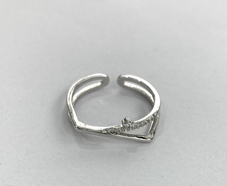 铜镶锆石戒指韩版女戒东大门1631D产品图