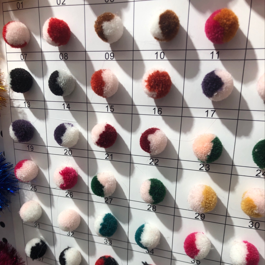 Children's kindergarten handmade materials clothes hairpins shoes fur balls thumbnail